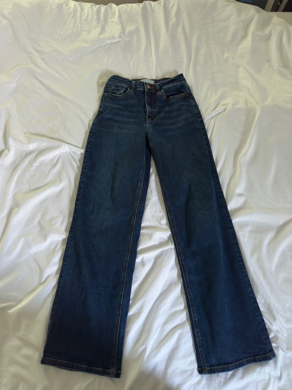 Dark Blue Wide Leg Women’s Jeans - Flare & Wide Leg
